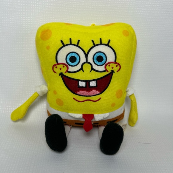 Sponge Bob Squarepants Plush Yellow Sponge Cartoon Nickelodeon Toy Figure - Picture 1 of 8